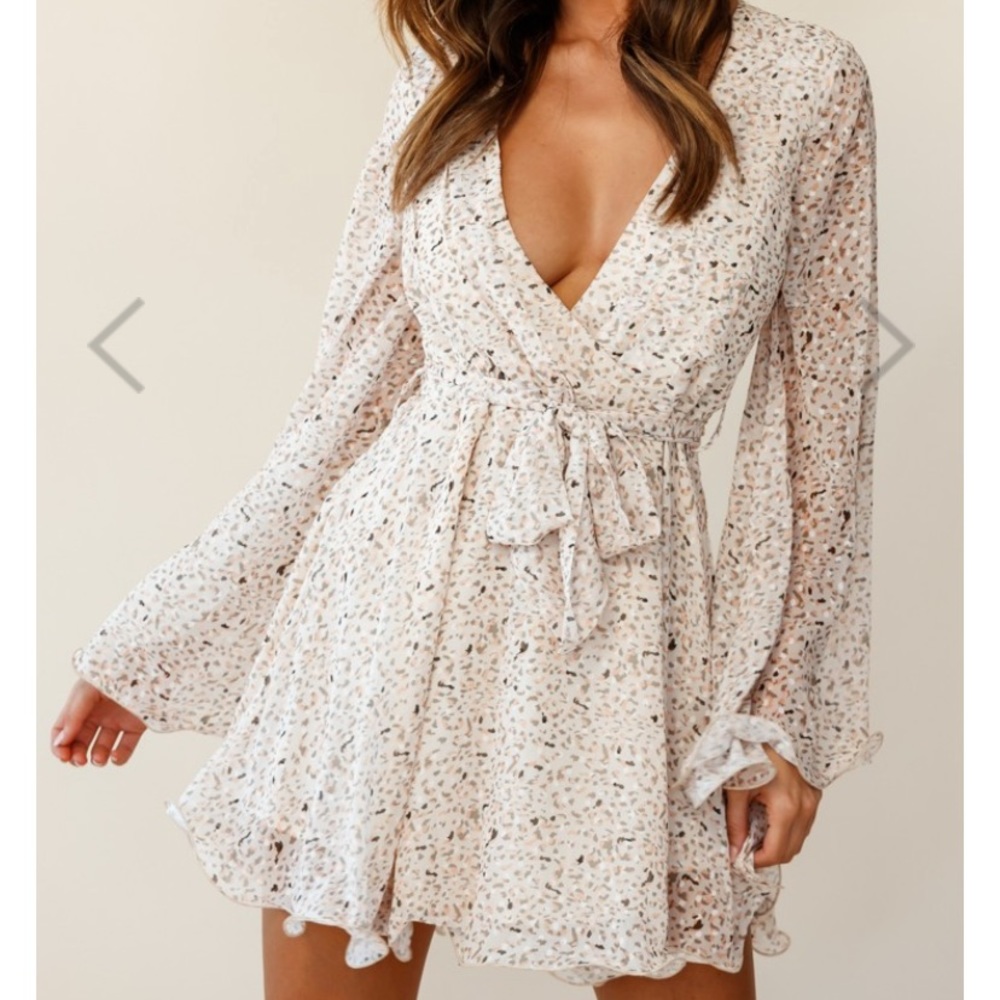 Blush/Nude Printed Dress